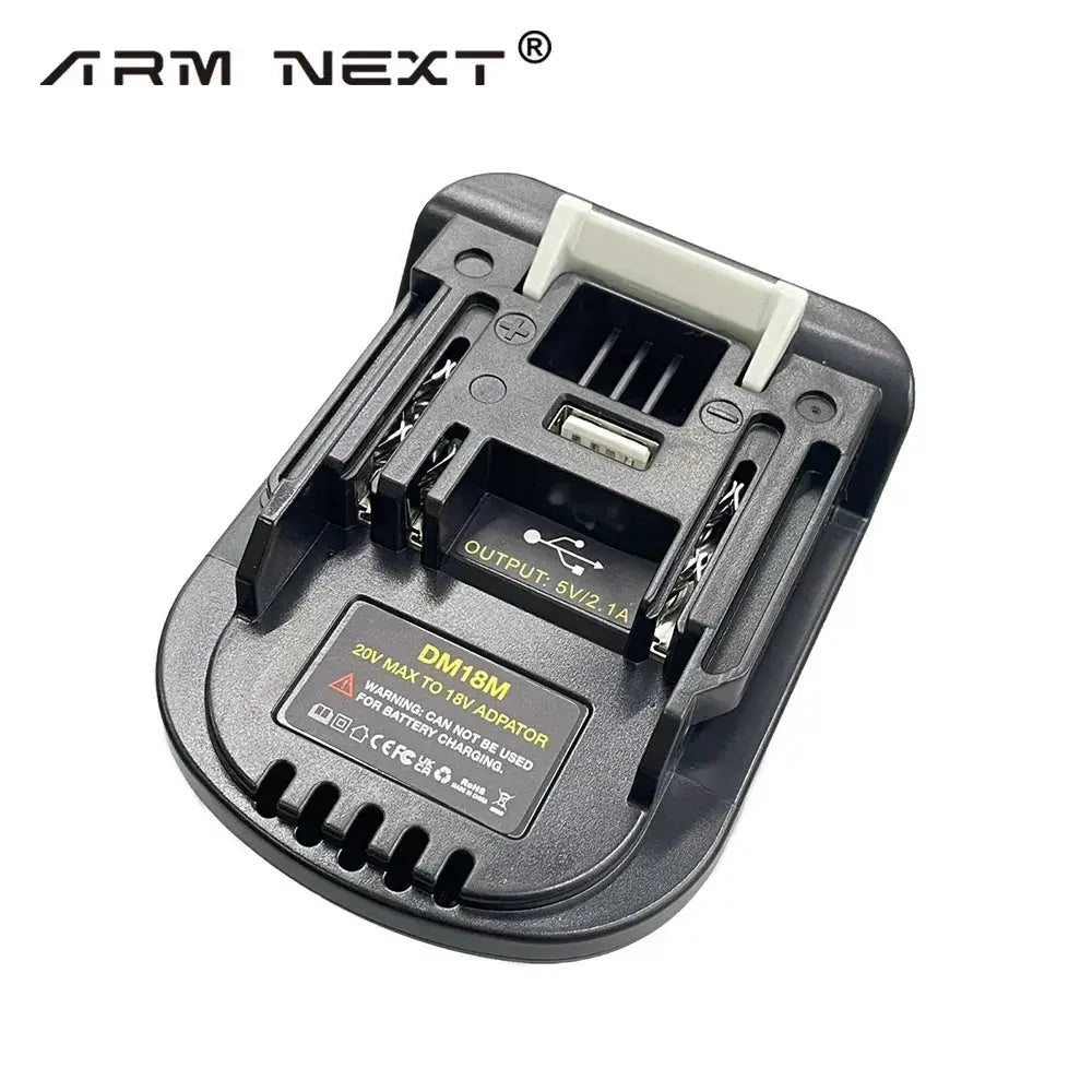 DM18M 18V Battery Adapter For Milwaukee Dewalt Makita