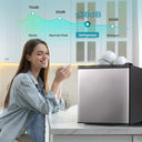 Cu.Ft Mini Fridge with Freezer, Reversible Single Door Compact