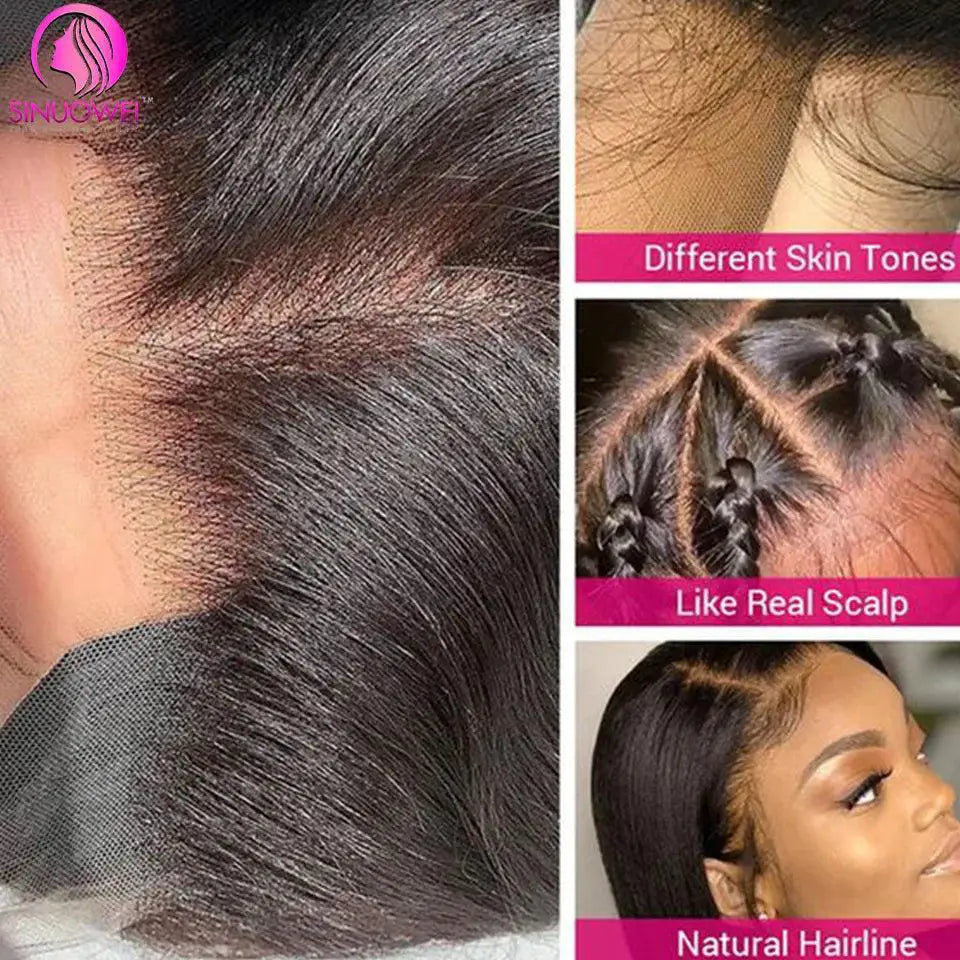 Premium Brazilian Remy Full Lace Straight Wig for Women