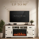 80 Inch Wood Farmhouse TV Console