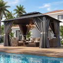 12x10ft Galvanized Steel Gazebo