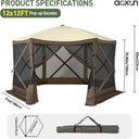 Automatic Six Sided Canopy Tent