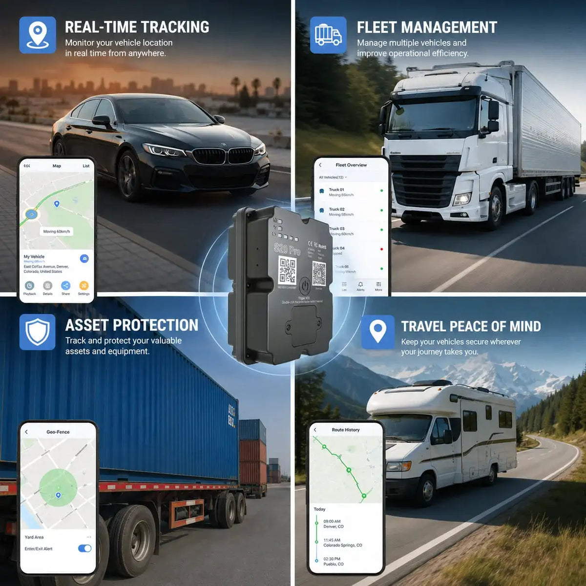 LTE GPS Tracker for Vehicle, US Seller, Magnetic Hidden Car — product view 2