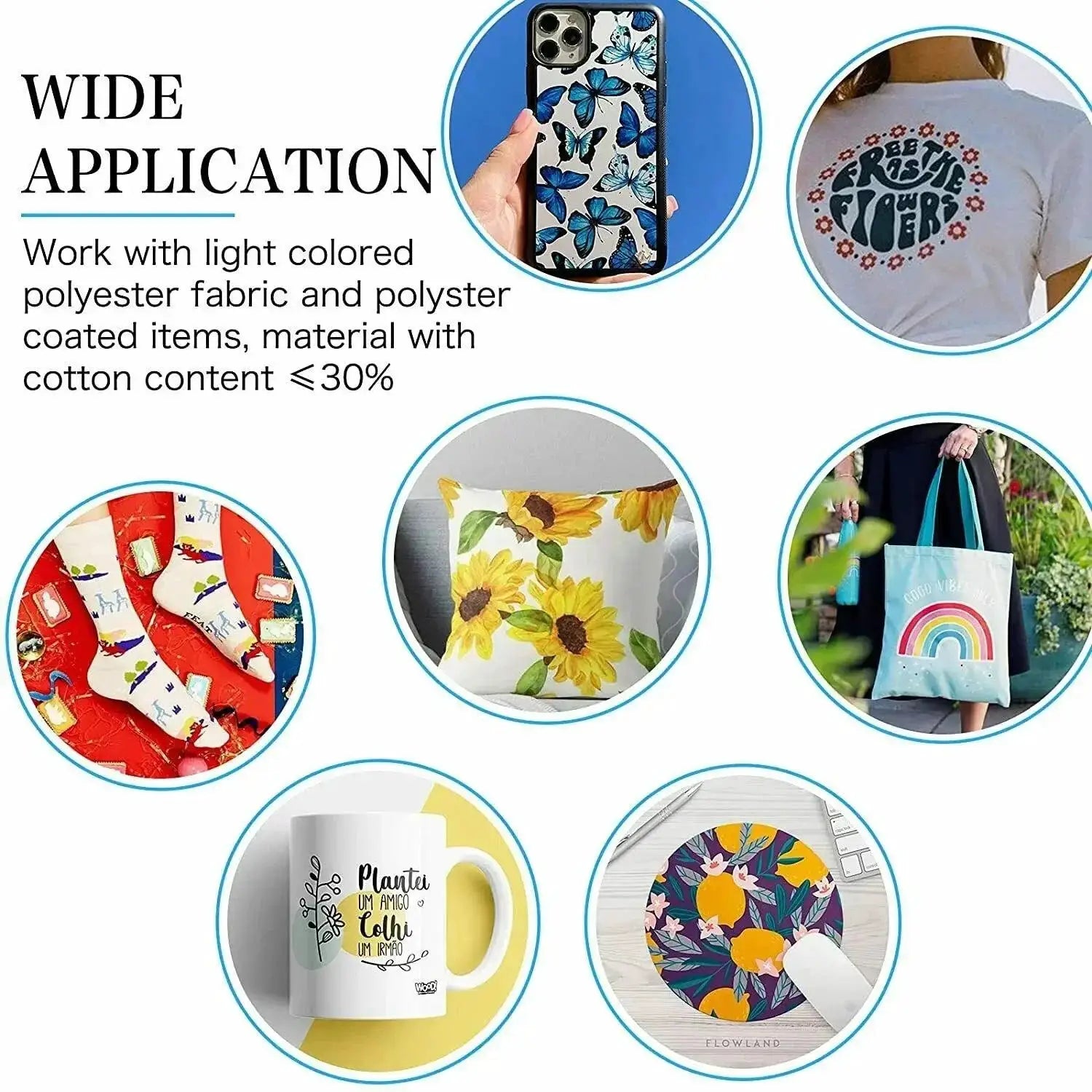 HTVRONT A3 150 Sheets Sublimation Paper for Inkjet Printing