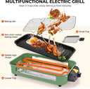 Electric Grill, Smokeless Electric Grill, Non-stick Coating