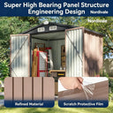 Secure Metal Outdoor Garden Shed