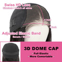 Short Deep Curly Glueless Bob Wig 100% Human Hair Lace Front