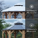 Nordivale Cedar Hardtop Gazebo