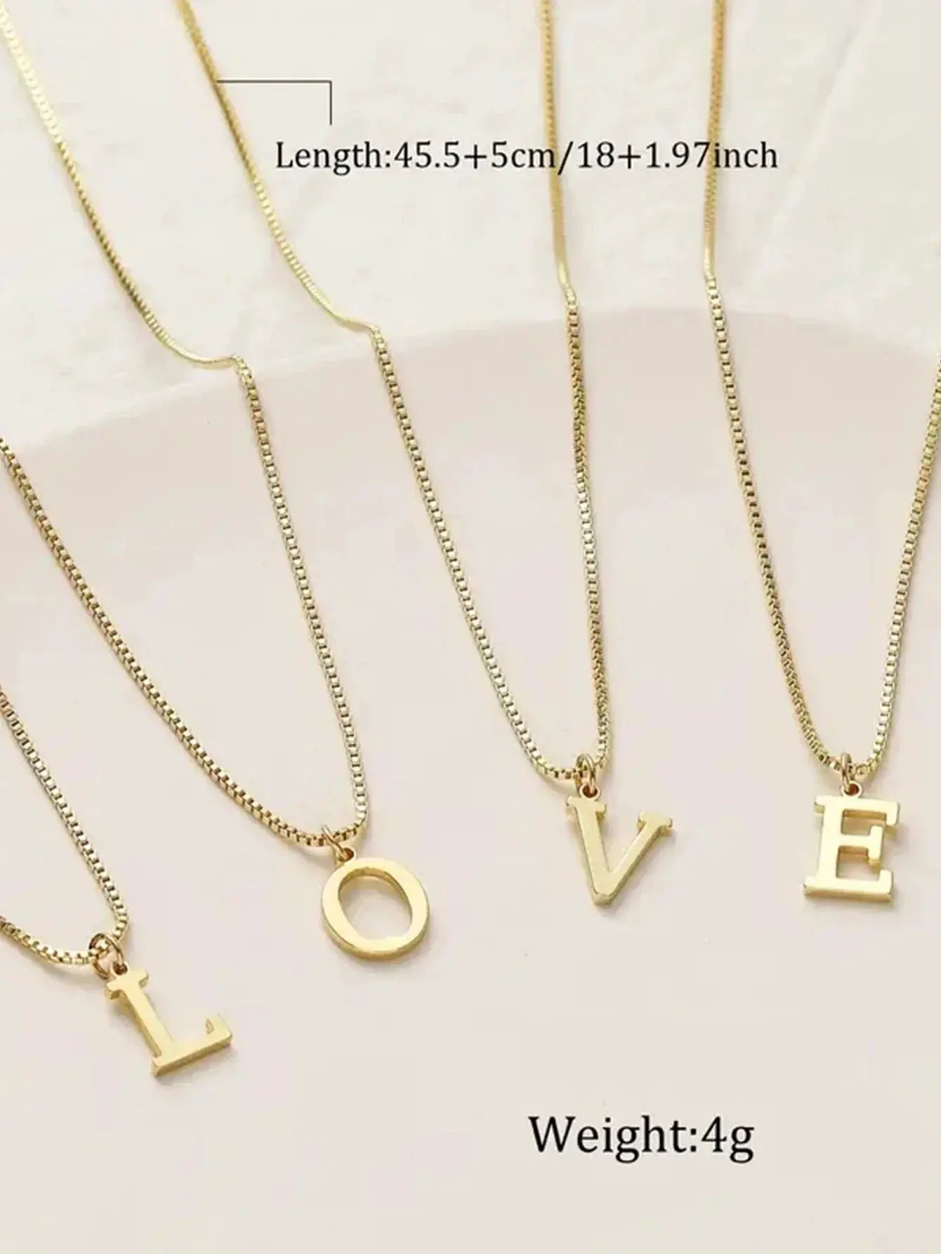 Name Initial Necklace For Women Stainless Steel Jewelry