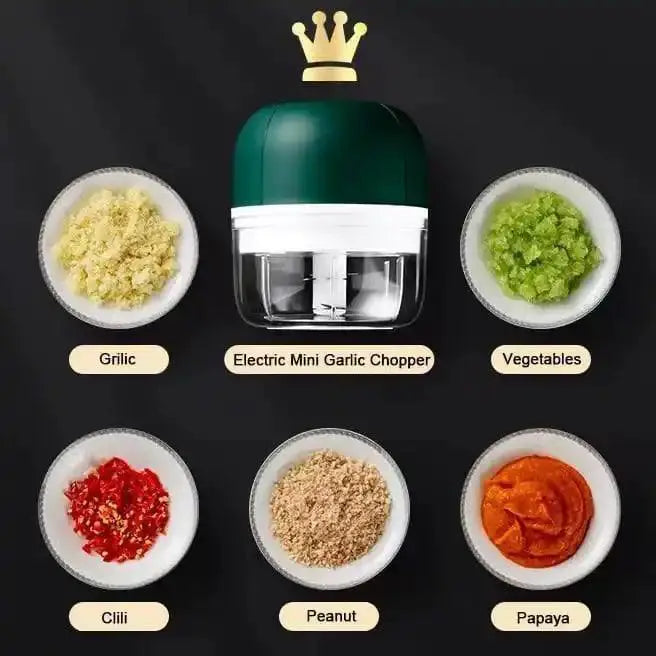 Mini Electric Food Processor Chopper Quick and Easy Prep