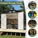 Lockable Galvanized Steel Shed