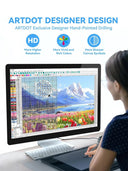 ARTDOT 5D Flower Diamond Painting Kits for Home Decor Gifts