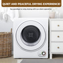 EUHOMY Compact Laundry Dryer, Front Load Stainless Steel Clothes Dryers