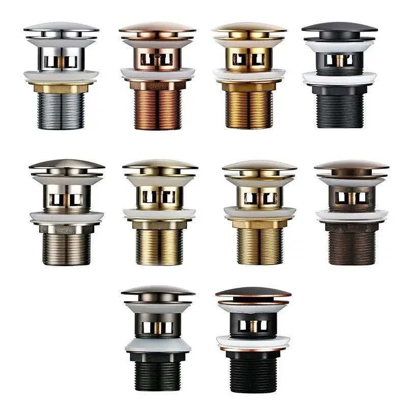 Black Gold Rose Sink Drain Plug Chic Durable Solution