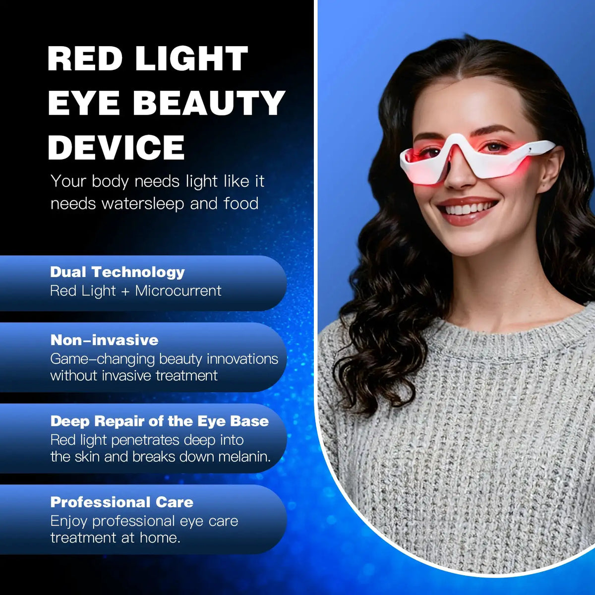 Eye Massager Red Light EMS Eye Massager Dark Circles Eye — product view 2