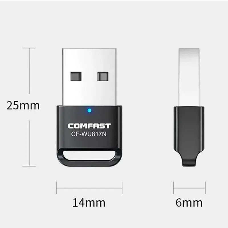 Mini USB WiFi Adapter With Antenna For Fast Internet Access