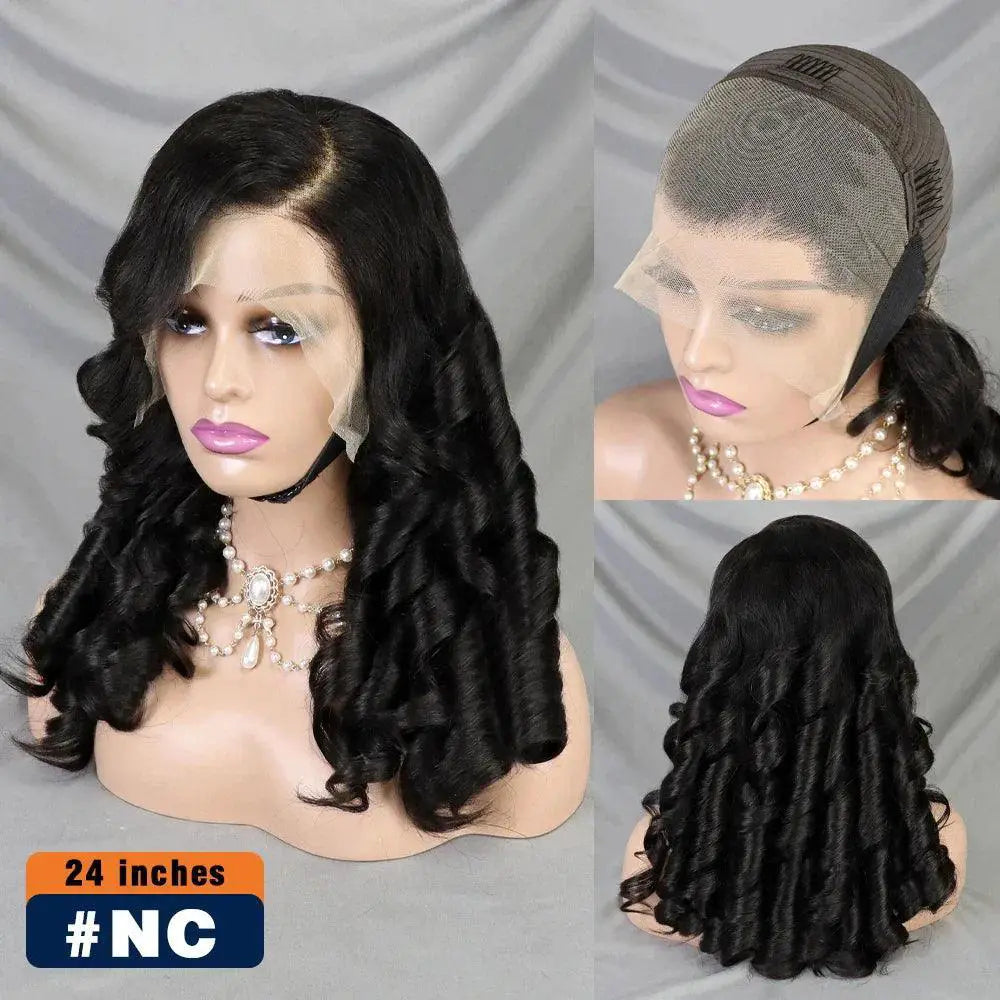 Bouncy Curly 13x4 Lace Human Hair Wig 300 Percent Density