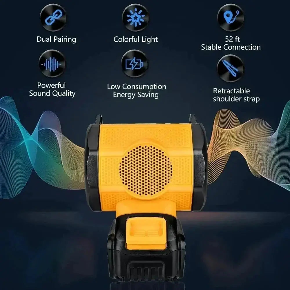 Dewalt Bluetooth Speaker Battery Powered Outdoor Loudspeaker