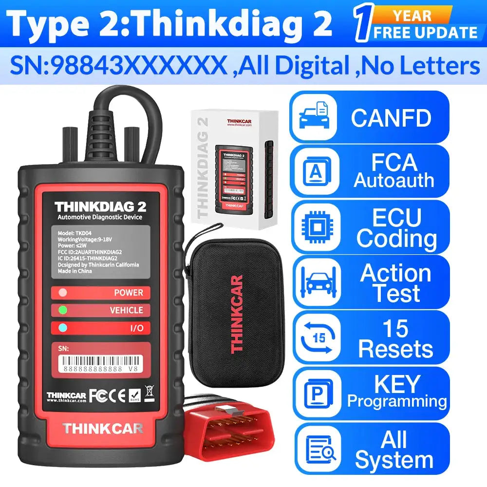 Thinkdiag - Bi Directional Ecu Coding - Thinkidiag 2 100 PCS - Variant 6 United States product image