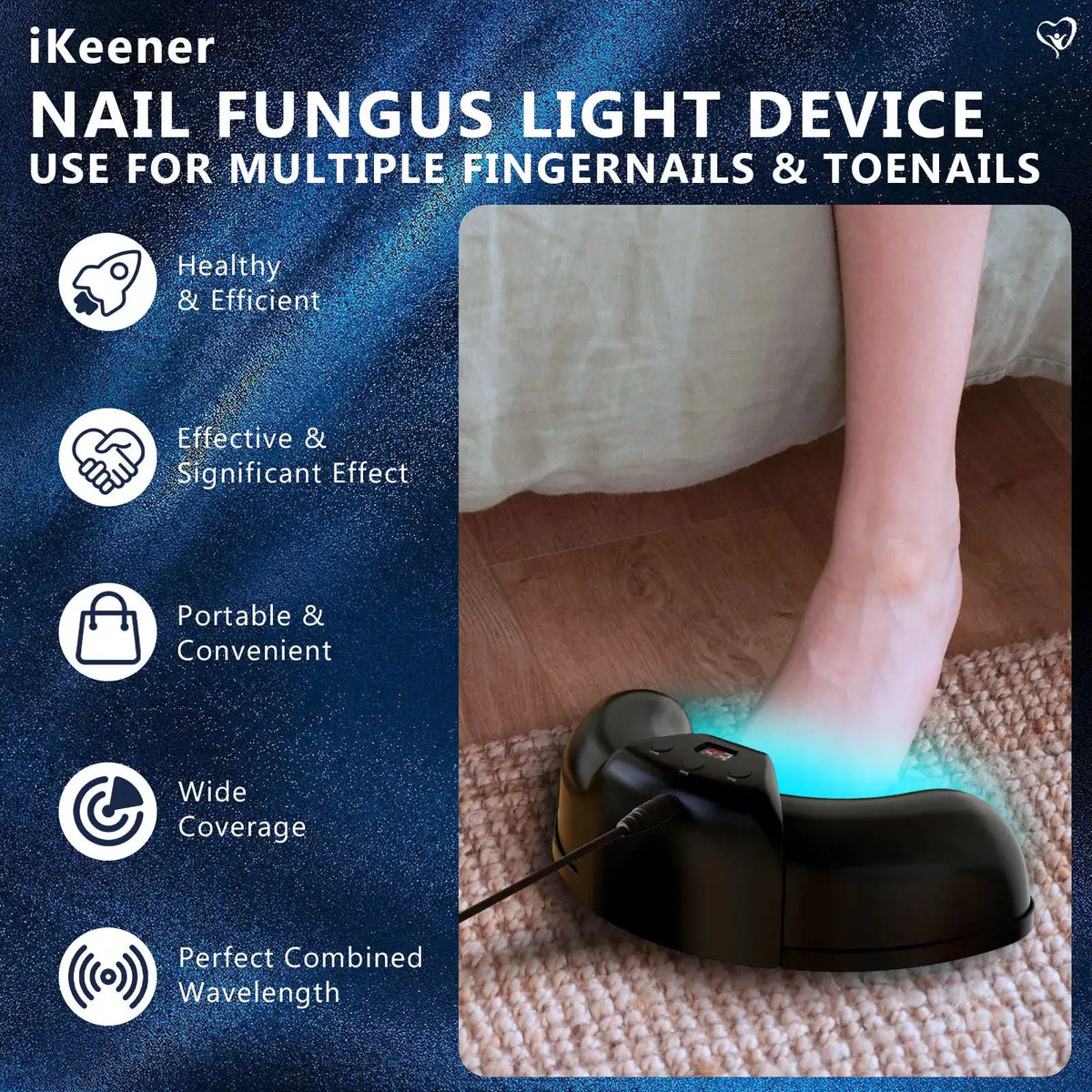 Multi Toenail Fungus Light Therapy Device Blue Light Phototherapy — product view 1