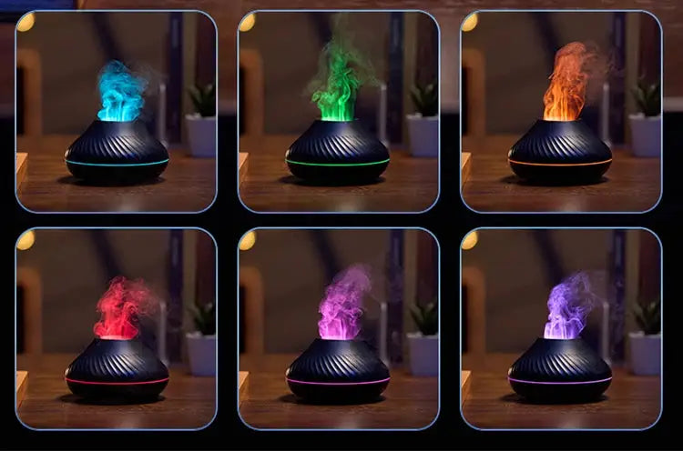 Kinscoter USB Essential Oil Diffuser With Flame Light — product view 10