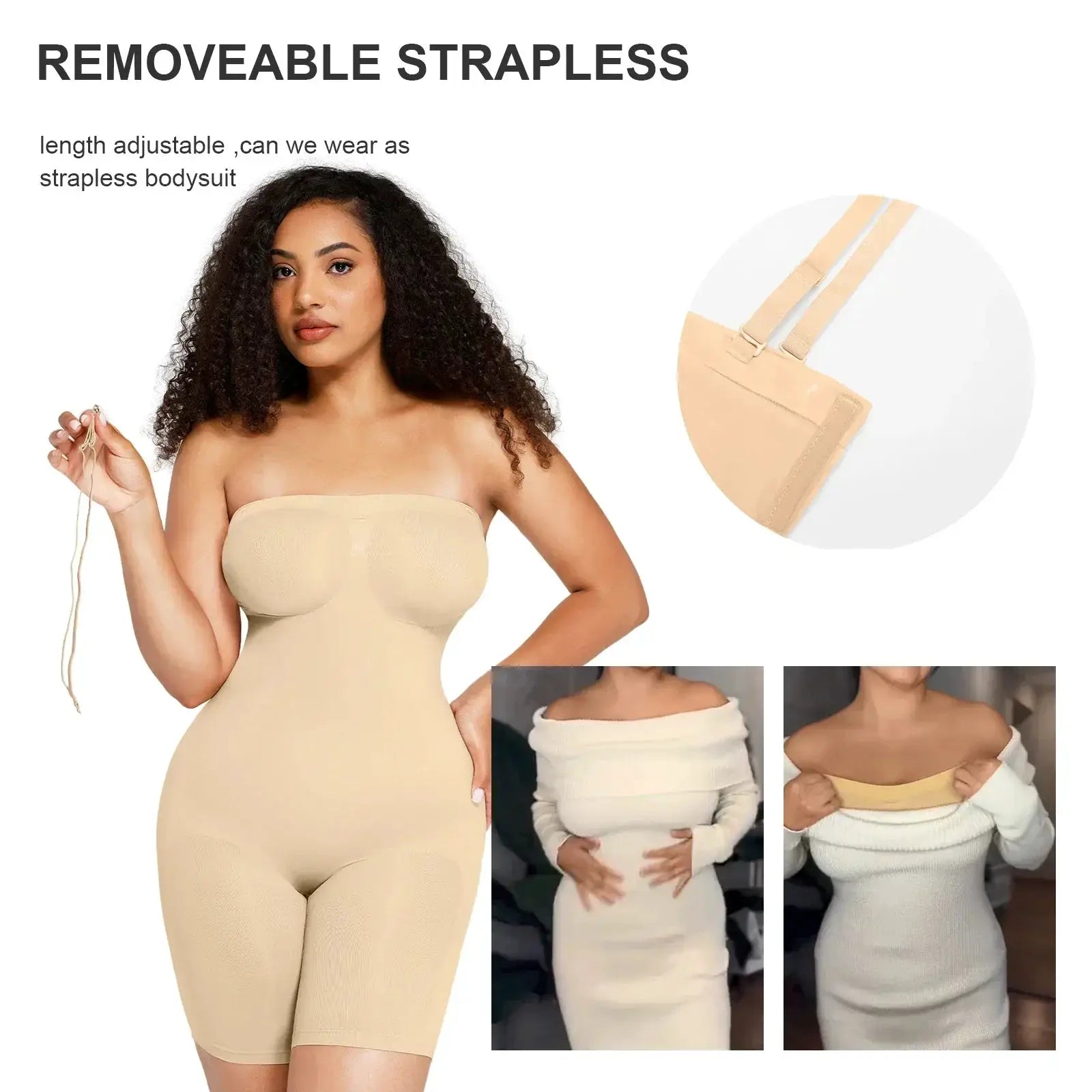 Seamless Strapless Shapewear Bodysuit Women Tummy - OurLum.com