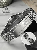 San Martin 36mm Gada Watch Classic Simple Enamel Dial Miyota 90S5 Original Design Dress Men Automatic Mechanical Watches SN0144