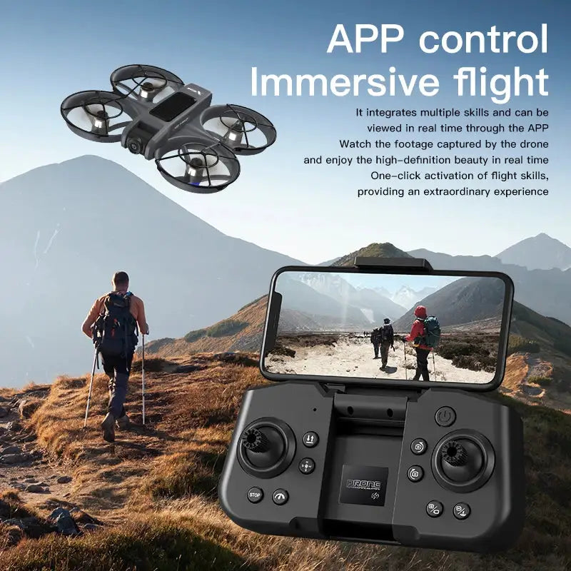 2026 New X226 Rechargeable VR Screen Display Drone, Brushless Motor Optical Flow Hover, Dual Lens Switch