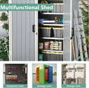 5x3ft Outdoor Resin Storage Shed