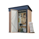 Brown Metal Storage Shed 5X3FT