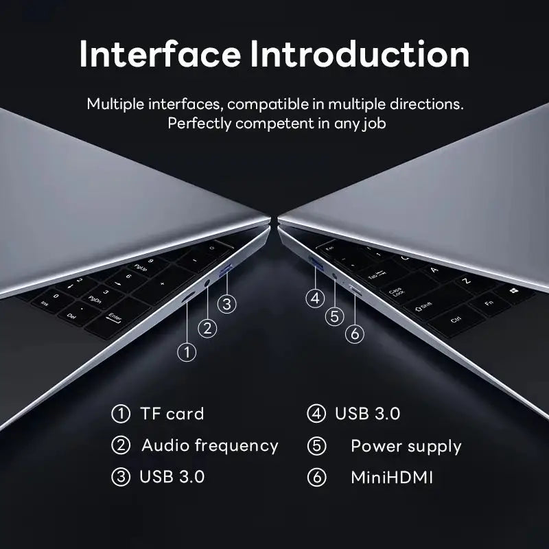 Windows 11 15.6' Ultra Slim Portable Laptop Intel Core I9-9900U 16GB RAM 1TB 2TB SSD Fingerprint Office Gaming Laptop PC