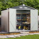 Galvanized Outdoor Storage Shed
