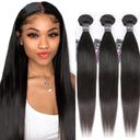 Brazilian Straight Human Hair Bundles Premium Remy Weave