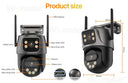Outdoor Security Camera with 3 Views