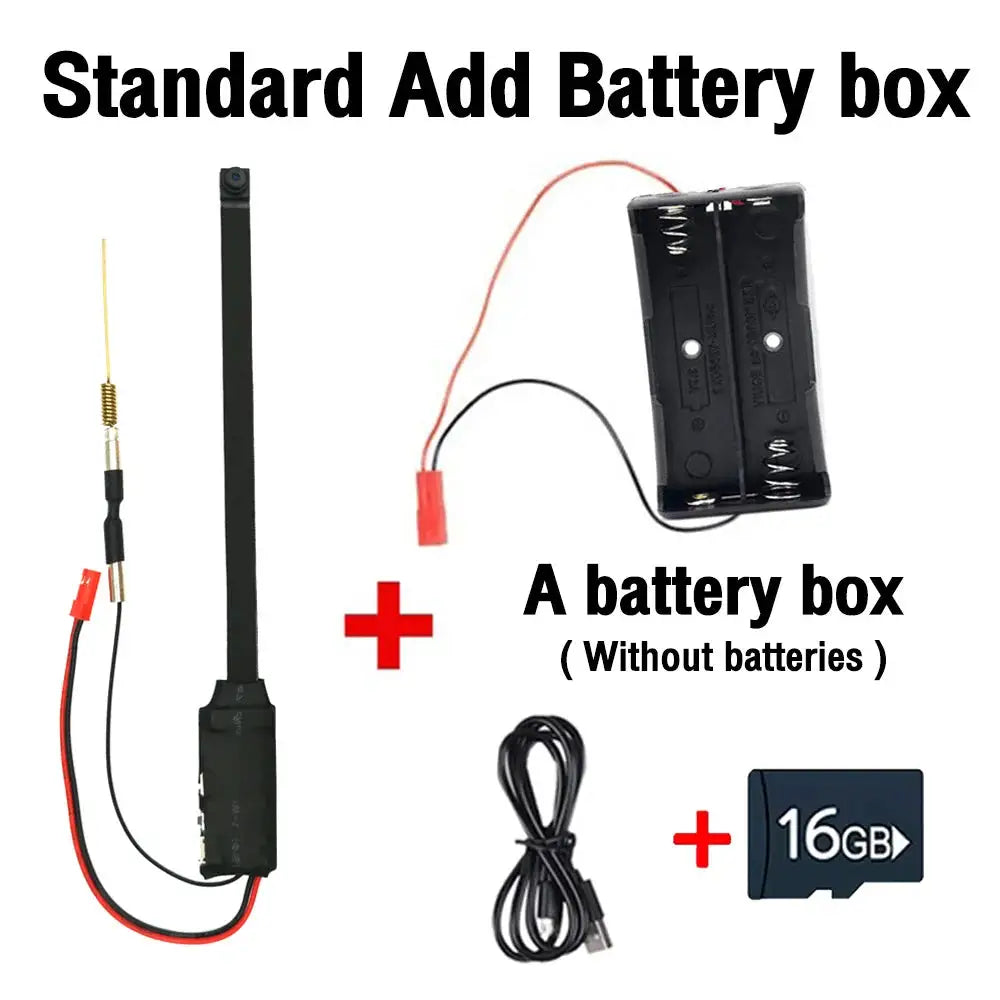 HD WiFi Mini Camera DIY Module Home office Security Nanny Cam 3000mAh Alarm Remote viewing Camera With Motion Detection,App