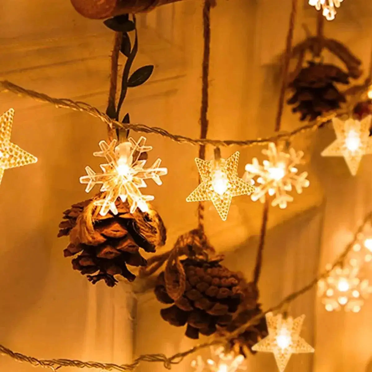 Snowflake LED Fairy Lights For Magical Winter Decor