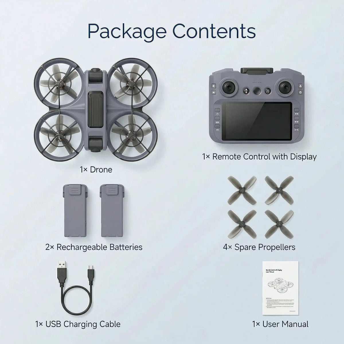 Screen Remote Control Drone, Brushless Motor Optical Flow — product view 8