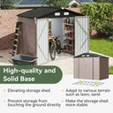 Galvanized Outdoor Storage Shed