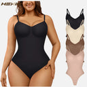 Seamless Thong Bodysuit for Women Slimming Shapewear