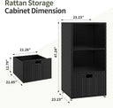 Outdoor PE Rattan Towel Cabinet