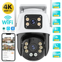 Smart Outdoor Camera 4K 8MP 360 Degree AI Tracking