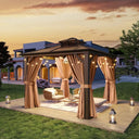 8X8 Ft Hardtop Garden Shade Canopy