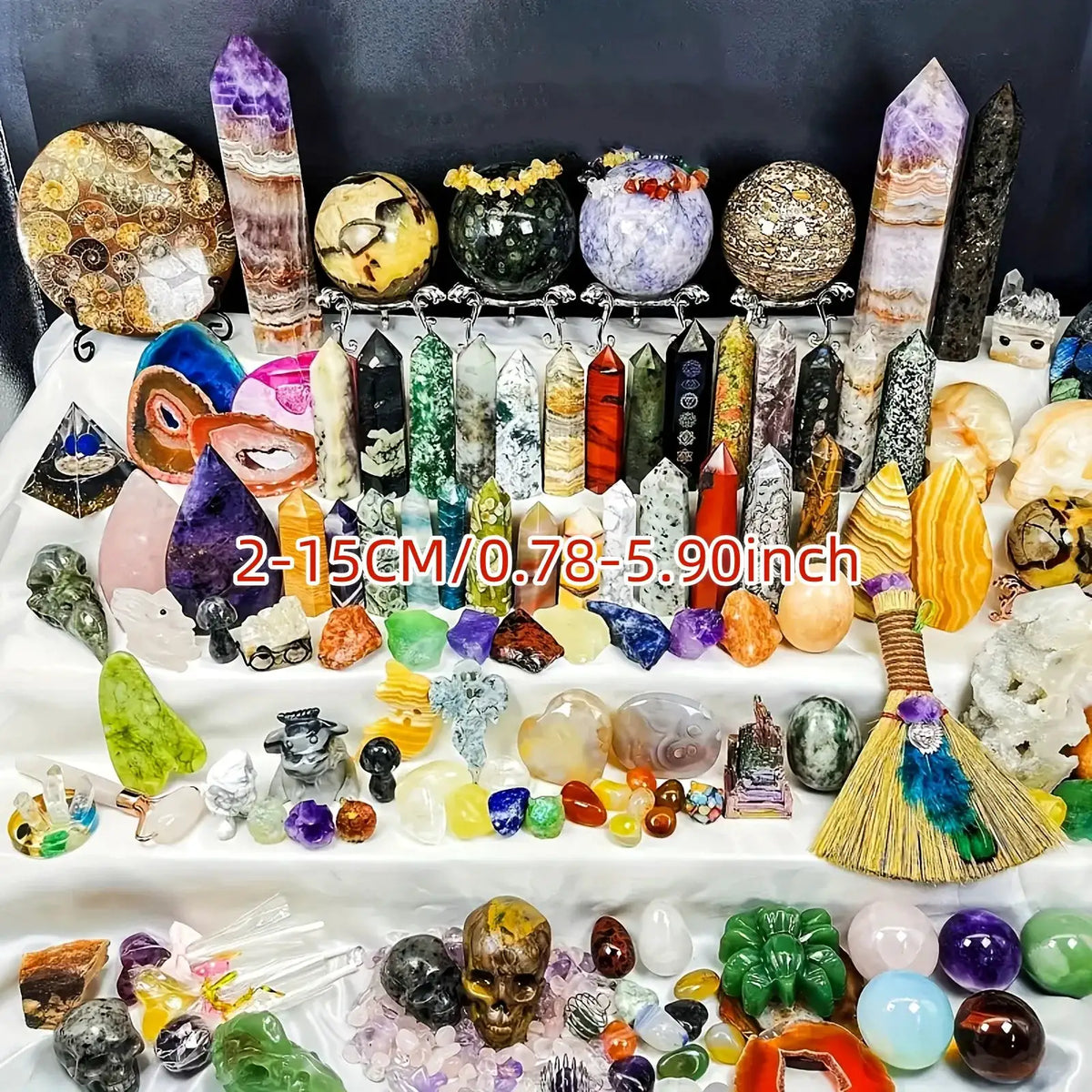 Mixed Raw Crystal Stone Gift Box Set — product view 2