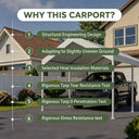 Heavy Duty Steel Carport Canopy
