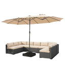 Large Double Sided Patio Umbrella