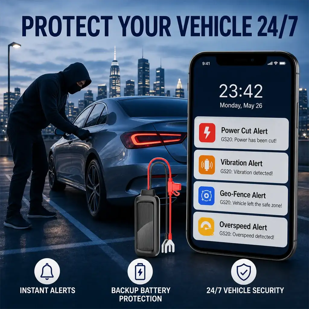 Hardwired GPS Tracker for Trailer Car Truck RV Motorcycle Boat — product view 6