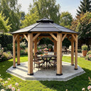 Nordivale Cedar Hardtop Gazebo