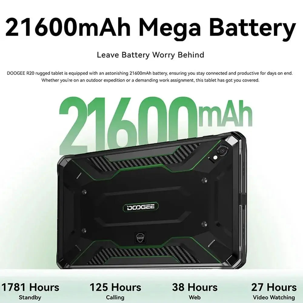 R20 Rugged Tablet 10.4 Inch 20GB RAM 256GB Storage