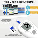 Blood Glucose Monitor Kit Auto-Coding Glucometer for Diabetes
