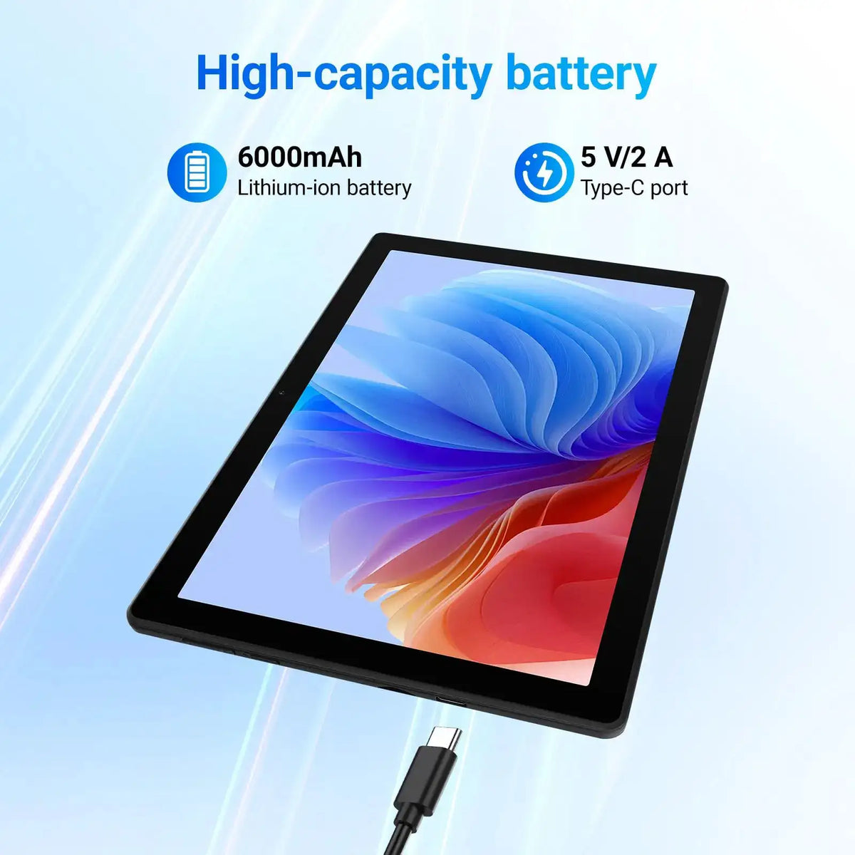 10 Inch Android 16 Tablet with Face ID 20(3+17)GB+64GB/1TB TF OTG IPS 1280*800 WiFi 6 BT5.3 Dual Camera 5MP+8MP 6000mAh Widevine L1 Support